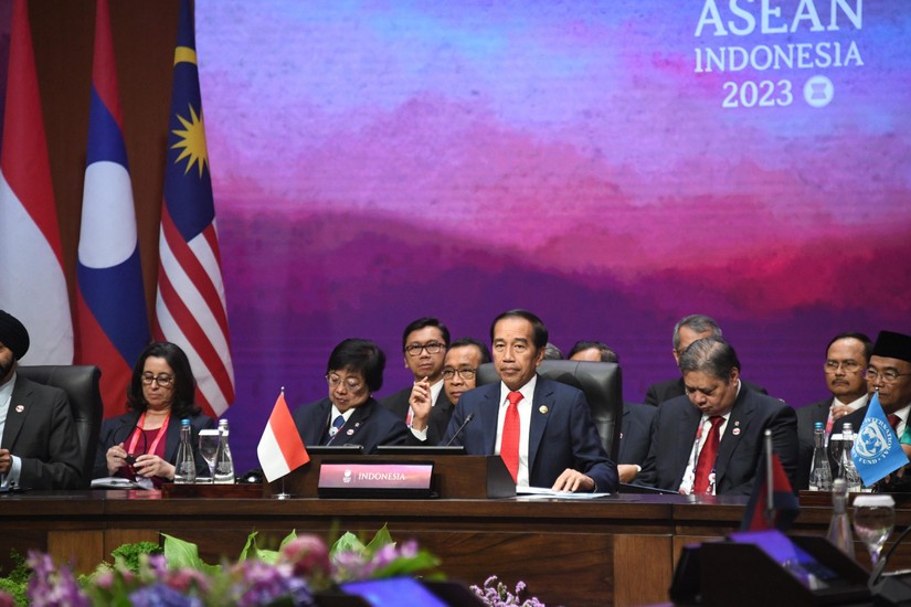 Tổng thống Indonesia Joko Widodo tham dự Hội nghị Cấp cao ASEAN lần thứ 43 tại Jakarta ng&agrave;y 5/9. Ảnh: ASEAN