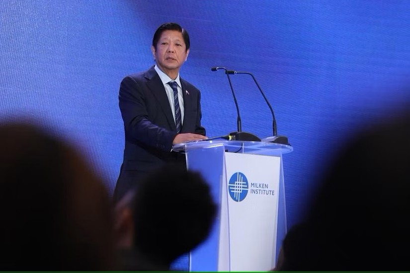 Tổng thống Philippine Ferdinand Marcos Jr. tại Singapore ng&agrave;y 13/9. Ảnh: Straits Times