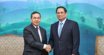 Thủ tướng Phạm Minh Chính tiếp Đại sứ Lào Sengphet Houngboungnuang