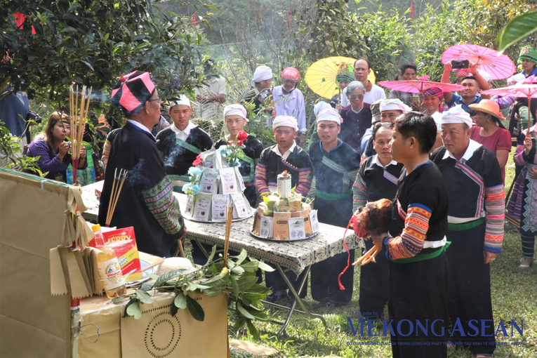 Độc đáo lễ cúng cây chè tổ của người Mông Suối Giàng, Yên Bái