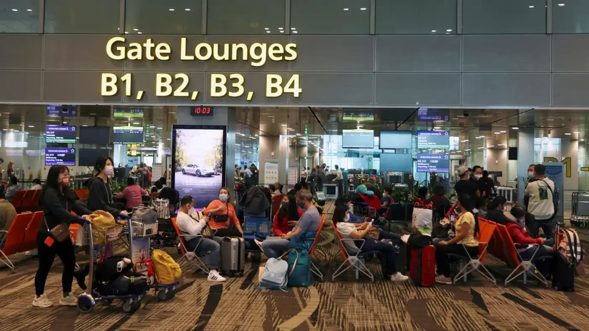 S&acirc;n bay Changi của Singapore. Ảnh: Reuters