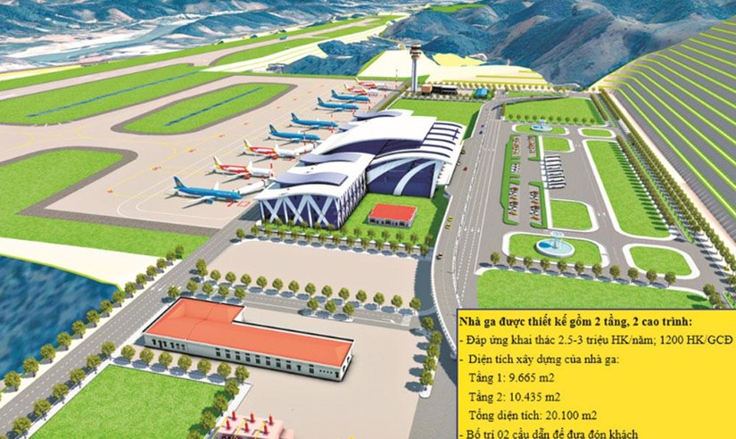 Phối cảnh của dự &aacute;n s&acirc;n bay Sa Pa. Ảnh: B&aacute;o L&agrave;o Cai