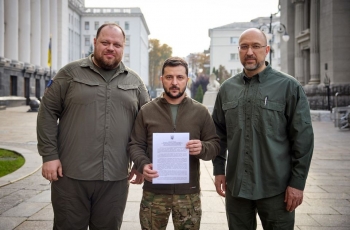 Ukraine nộp đơn xin gia nhập NATO sau khi Nga sáp nhập 4 vùng ly khai