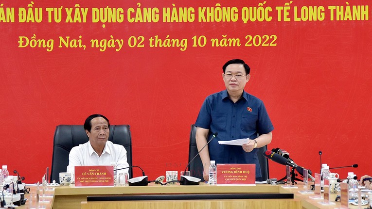 Chủ tịch Quốc hội yêu cầu nỗ lực cao nhất hoàn thành sân bay Long Thành năm 2025