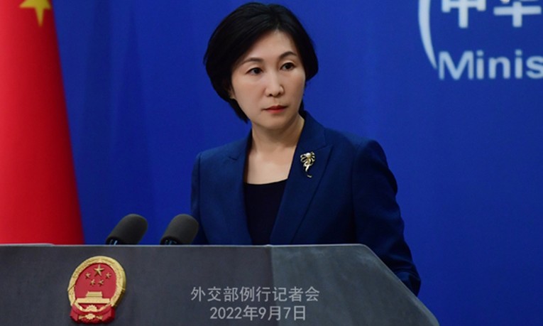 Người ph&aacute;t ng&ocirc;n Bộ Ngoại giao Trung Quốc Mao Ninh. Ảnh: Global Times