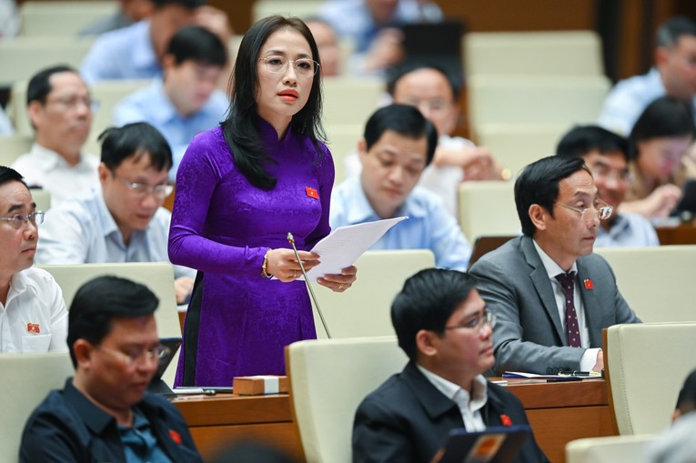 Đại biểu Trần Kh&aacute;nh Thu. Ảnh: Quochoi