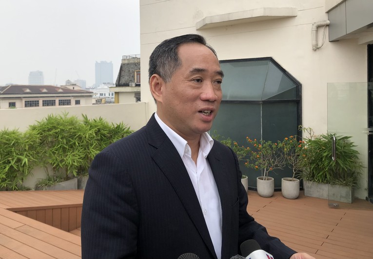 &Ocirc;ng Nguyễn Anh Minh, Gi&aacute;m đốc bảo t&agrave;ng Mỹ thuật Việt Nam. Ảnh: Thảo Ng&acirc;n.