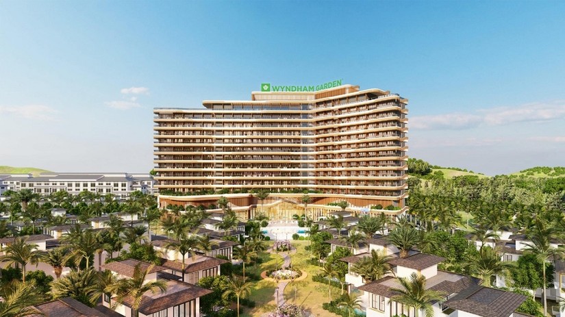 Phối cảnh khu nghỉ dưỡng Wyndham Garden Sonasea V&acirc;n Đồn của CEO Group. Ảnh: CEO Group