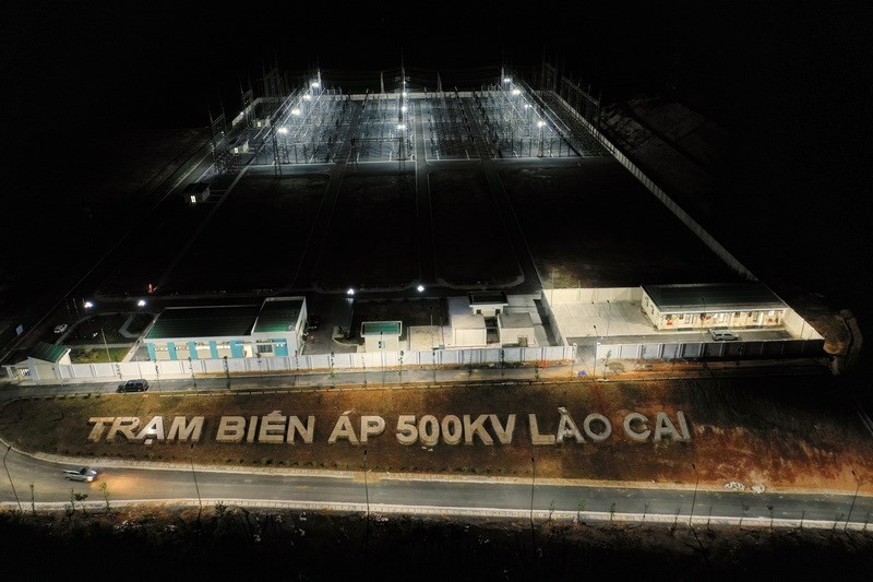 Trạm biến &aacute;p 500kV L&agrave;o Cai. Nguồn: TTXVN.