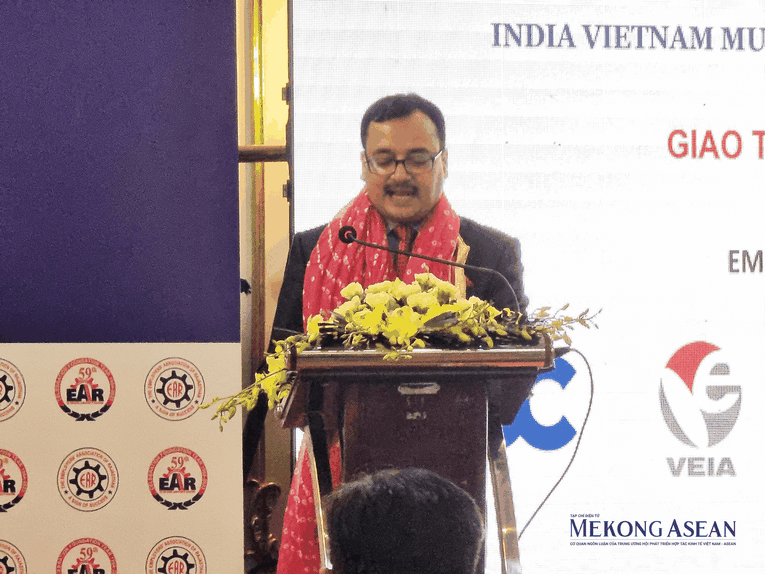 &Ocirc;ng N.K.Jain, Chủ tịch Hiệp hội sử dụng lao động Rajasthan. Ảnh: Anh Thư