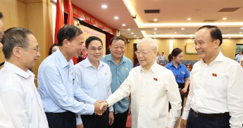 Tổng Bí thư Nguyễn Phú Trọng tiếp xúc cử tri TP Hà Nội