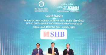SHB được vinh danh Top 10 Doanh nghiệp xanh và phát triển bền vững