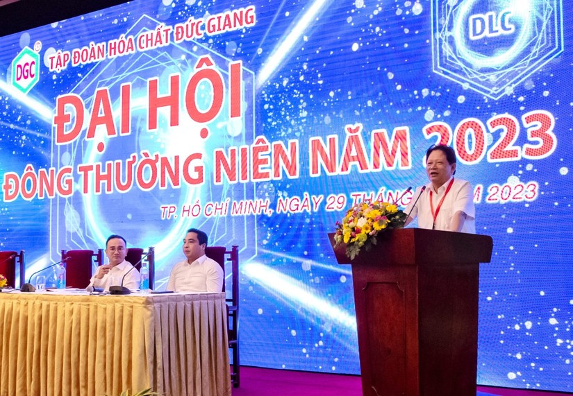 L&atilde;nh đạo DGC tại ĐHĐCĐ thường ni&ecirc;n 2023.