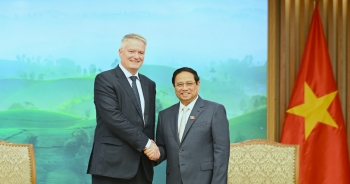 Ảnh Thủ tướng Chính phủ Phạm Minh Chính tiếp Tổng Thư ký OECD