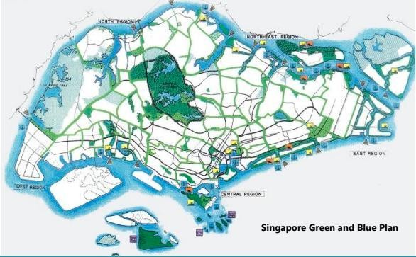 Quy hoạch tiếp cận thuận tiện với khu vực đ&ocirc; thị sinh th&aacute;i v&agrave; m&ocirc;i trường sống th&acirc;n thiện (v&ugrave;ng xanh lam v&agrave; xanh l&aacute;)