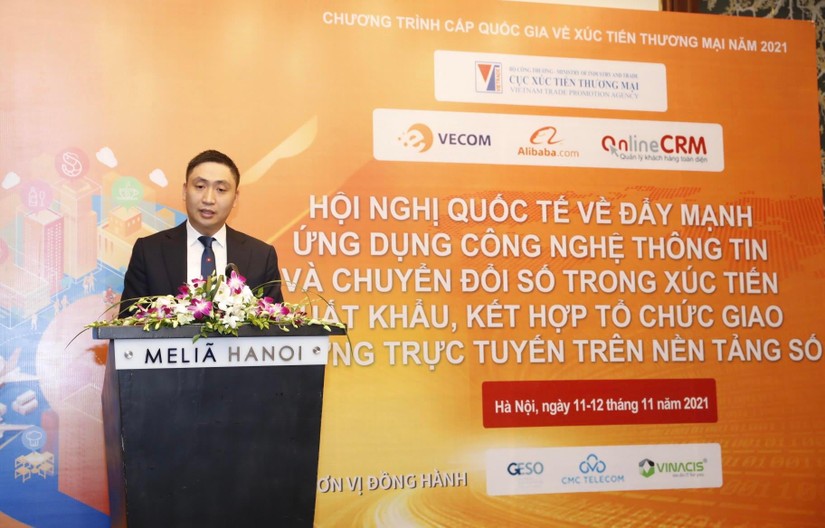 &Ocirc;ng Ho&agrave;ng Minh Chiến, Ph&oacute; Cục trưởng Cục x&uacute;c tiến thương mại (Bộ C&ocirc;ng Thương): chuyển đổi số trong x&uacute;c tiến thương mại l&agrave; hoạt động chiến lược.