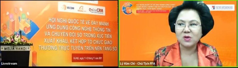 B&agrave; L&yacute; Kim Chi ph&aacute;t biểu tại Hội nghị