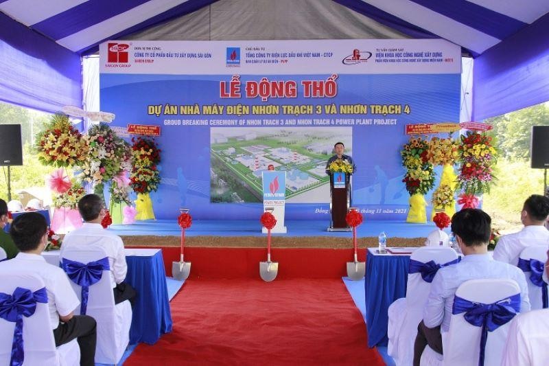 Lễ khởi c&ocirc;ng san lấp mặt bằng x&acirc;y dựng Nh&agrave; m&aacute;y điện Nhơn Trạch 3 v&agrave; Nhơn Trạch 4