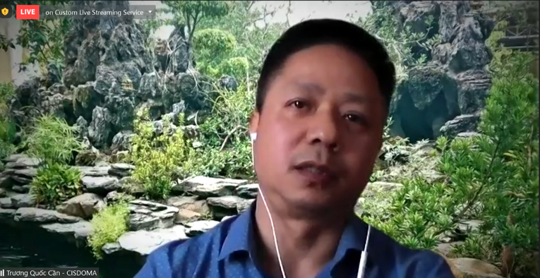 &Ocirc;ng Trương Quốc Cần, Viện trưởng Viện Tư vấn ph&aacute;t triển kinh tế x&atilde; hội n&ocirc;ng th&ocirc;n v&agrave; miền n&uacute;i - Cisdoma