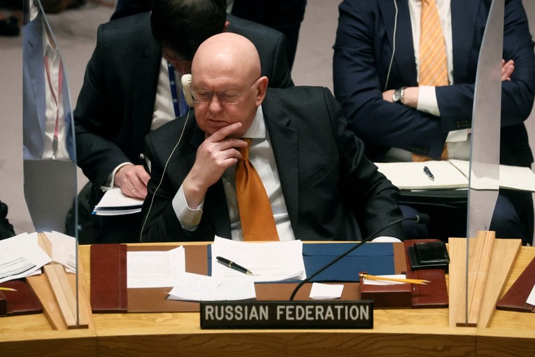 Đại sứ Nga tại Li&ecirc;n Hợp Quốc Vassily Nebenzia. Ảnh: Reuters