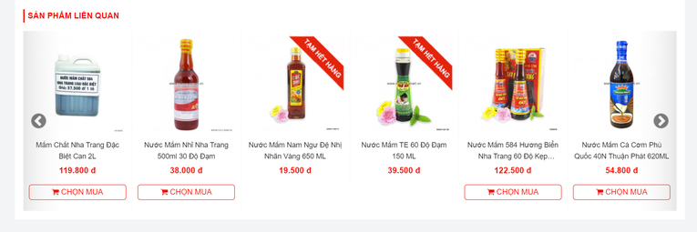 Nước mắm truyền thống v&agrave; nước chấm c&ugrave;ng được gọi l&agrave; &amp;amp;amp;quot;nước mắm&amp;amp;amp;quot; đăng b&aacute;n tr&ecirc;n một website si&ecirc;u thị, nhưng nước mắm truyền thống c&oacute; độ đạm c&ograve;n nước chấm th&igrave; kh&ocirc;ng.