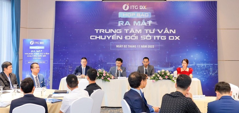 Tại buổi lễ ra mắt Trung t&acirc;m tư vấn chuyển đổi số ITG DX. Ảnh: VGP