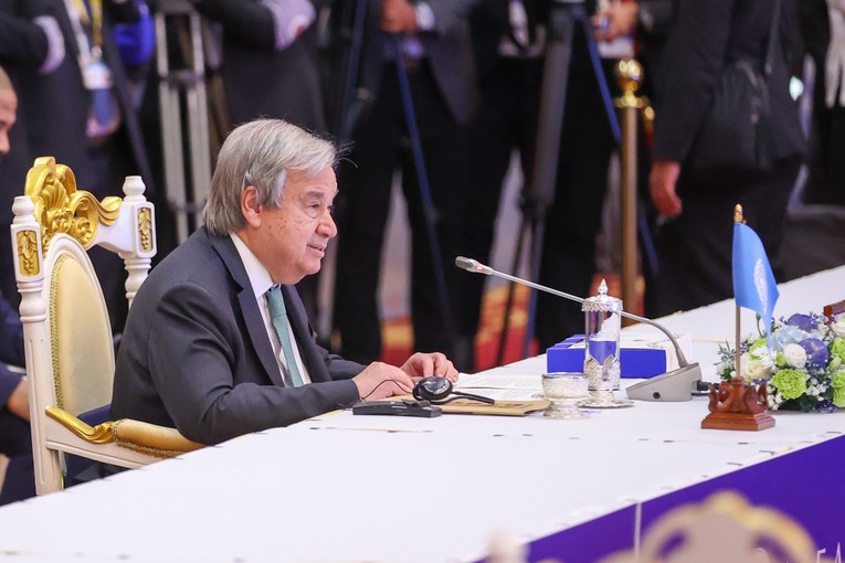 Tổng Thư k&yacute; LHQ Antonio Guterres tại Hội nghị. Ảnh: VGP