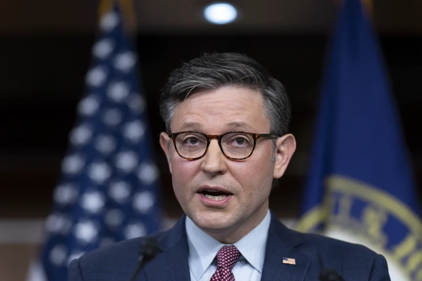 Chủ tịch Hạ viện Mỹ Mike Johnson. Ảnh: AP