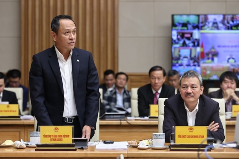 Tổng Gi&aacute;m đốc Vietnam Airlines L&ecirc; Hồng H&agrave;. Ảnh: VGP