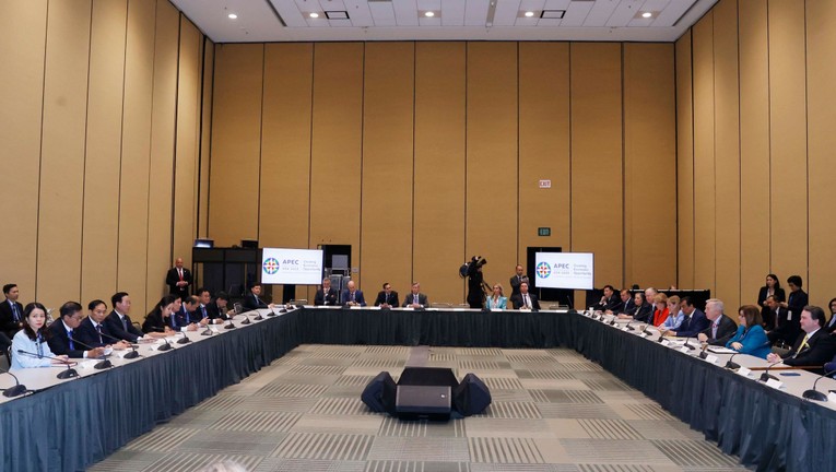 Chủ tịch nước: 'Hợp t&aacute;c doanh nghiệp l&agrave; nền tảng th&uacute;c đẩy quan hệ Việt - Mỹ' ảnh 1