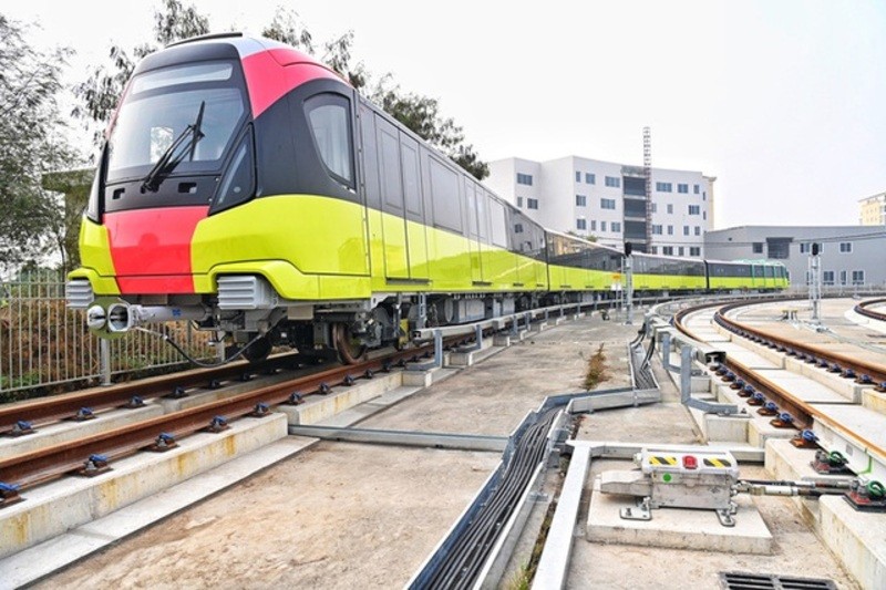 Metro Nhổn - ga H&agrave; Nội. Ảnh: VGP