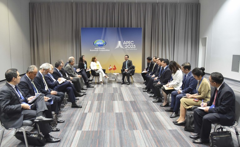 Tổng thống Peru Dina Ercilia Boluarte Zegarra nhấn mạnh Việt Nam l&agrave; một đối t&aacute;c quan trọng của Peru ở khu vực Đ&ocirc;ng Nam &Aacute;. Ảnh: TTXVN