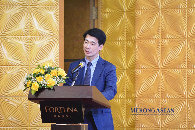 Vụ trưởng Tạ Ho&agrave;ng Linh cho rằng CPTPP sẽ l&agrave; động lực th&uacute;c đẩy quan hệ kinh tế giữa Việt Nam v&agrave; Vương quốc Anh ph&aacute;t triển mạnh hơn trong thời gian tới. Ảnh: L&ecirc; Hồng Nhung - Mekong ASEAN