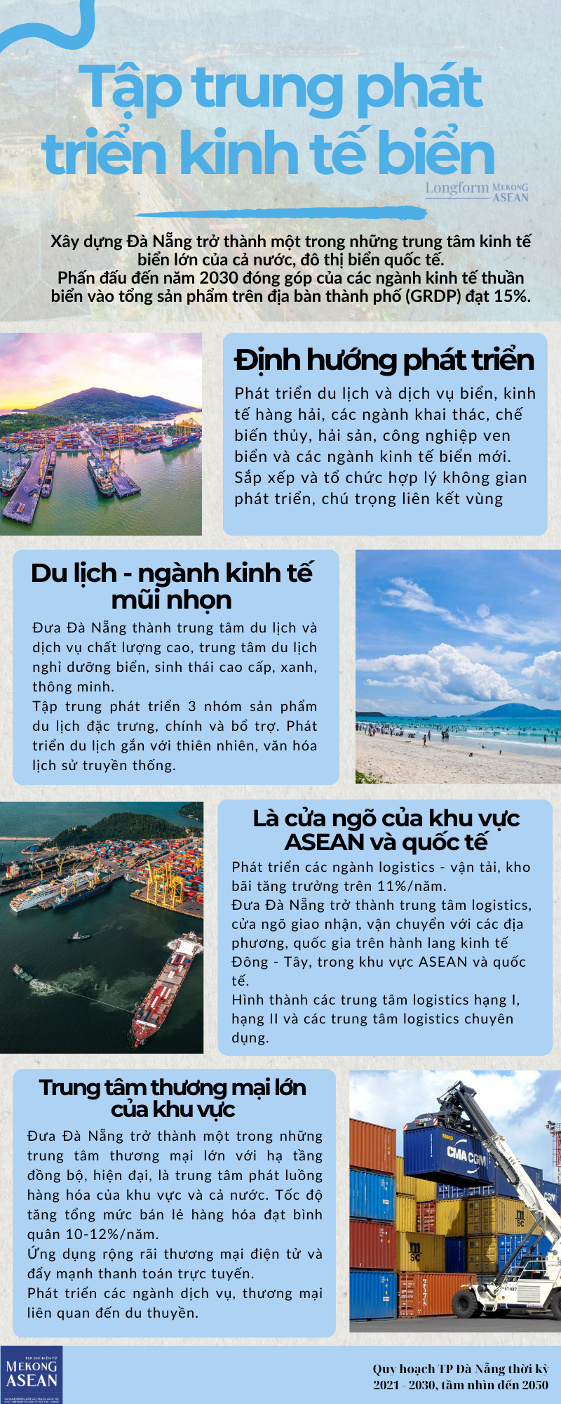 Quy hoạch Đà Nẵng: Trung tâm kinh tế biển, cửa ngõ ra khu vực ASEAN và quốc tế