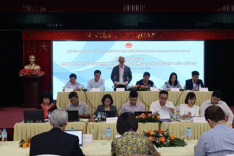 To&agrave;n cảnh Phi&ecirc;n ph&acirc;n giao. Ảnh: Bộ C&ocirc;ng Thương