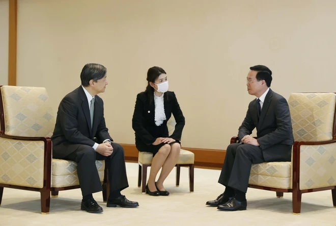 Nh&agrave; vua Naruhito v&agrave; Ho&agrave;ng hậu cho rằng lịch sử, văn h&oacute;a, con người l&agrave; một trong những yếu tố căn bản để ph&aacute;t triển quan hệ Việt Nam - Nhật Bản. Ảnh: TTXVN