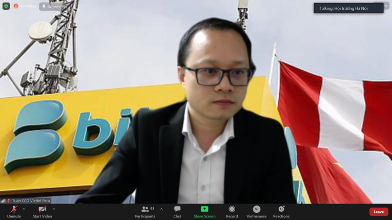 &Ocirc;ng Nguyễn Ch&iacute; Tuấn, Ph&oacute; Tổng gi&aacute;m đốc phụ tr&aacute;ch kinh doanh của Bitel tại Peru