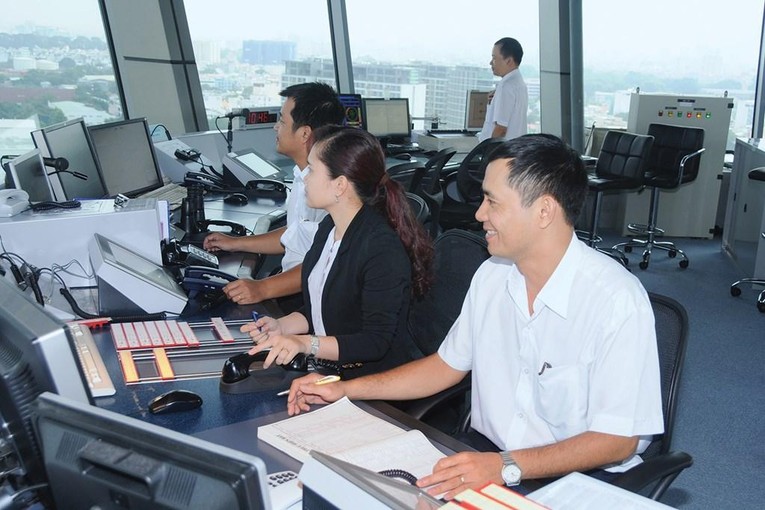 K&iacute;p trực kh&ocirc;ng lưu của Tổng c&ocirc;ng ty Quản l&yacute; bay Việt Nam tại s&acirc;n bay T&acirc;n Sơn Nhất