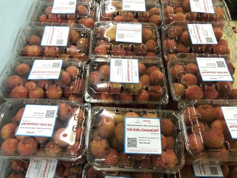 Vải thiều Việt Nam được xuất khẩu v&agrave;o Đức. Ảnh: Hải quan Online