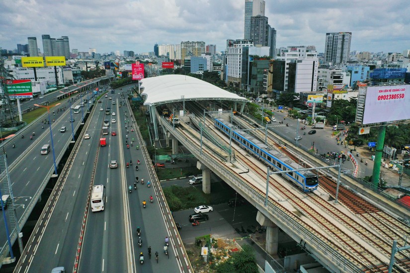 Metro số 1 Bến Th&agrave;nh - Suối Ti&ecirc;n. Nguồn: MAUR.