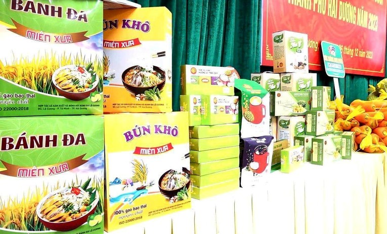 Năm 2023, th&agrave;nh phố Hải Dương c&oacute; 14 sản phẩm của 5 chủ thể tham gia đ&aacute;nh gi&aacute;, ph&acirc;n hạng sản phẩm OCOP.