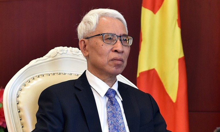 Đại sứ Việt Nam tại Trung Quốc Phạm Sao Mai. Ảnh: BNG