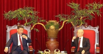 Những lần 'đàm đạo bên tách trà' giữa Tổng Bí thư Việt Nam và Trung Quốc