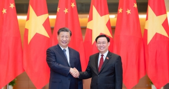Chủ tịch Quốc hội Vương Đình Huệ hội kiến Tổng Bí thư, Chủ tịch Trung Quốc Tập Cận Bình