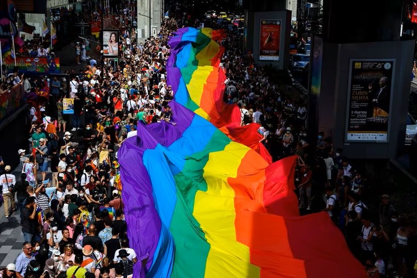 Cuộc diễu h&agrave;nh LGBTQ Pride h&agrave;ng năm tại Bangkok, Th&aacute;i Lan ng&agrave;y 4/6/2023. Ảnh: Reuters