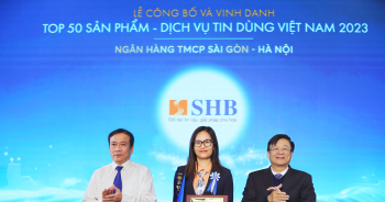Thẻ tín dụng SHB được vinh danh Top 50 sản phẩm dịch vụ tin dùng Việt Nam 2023